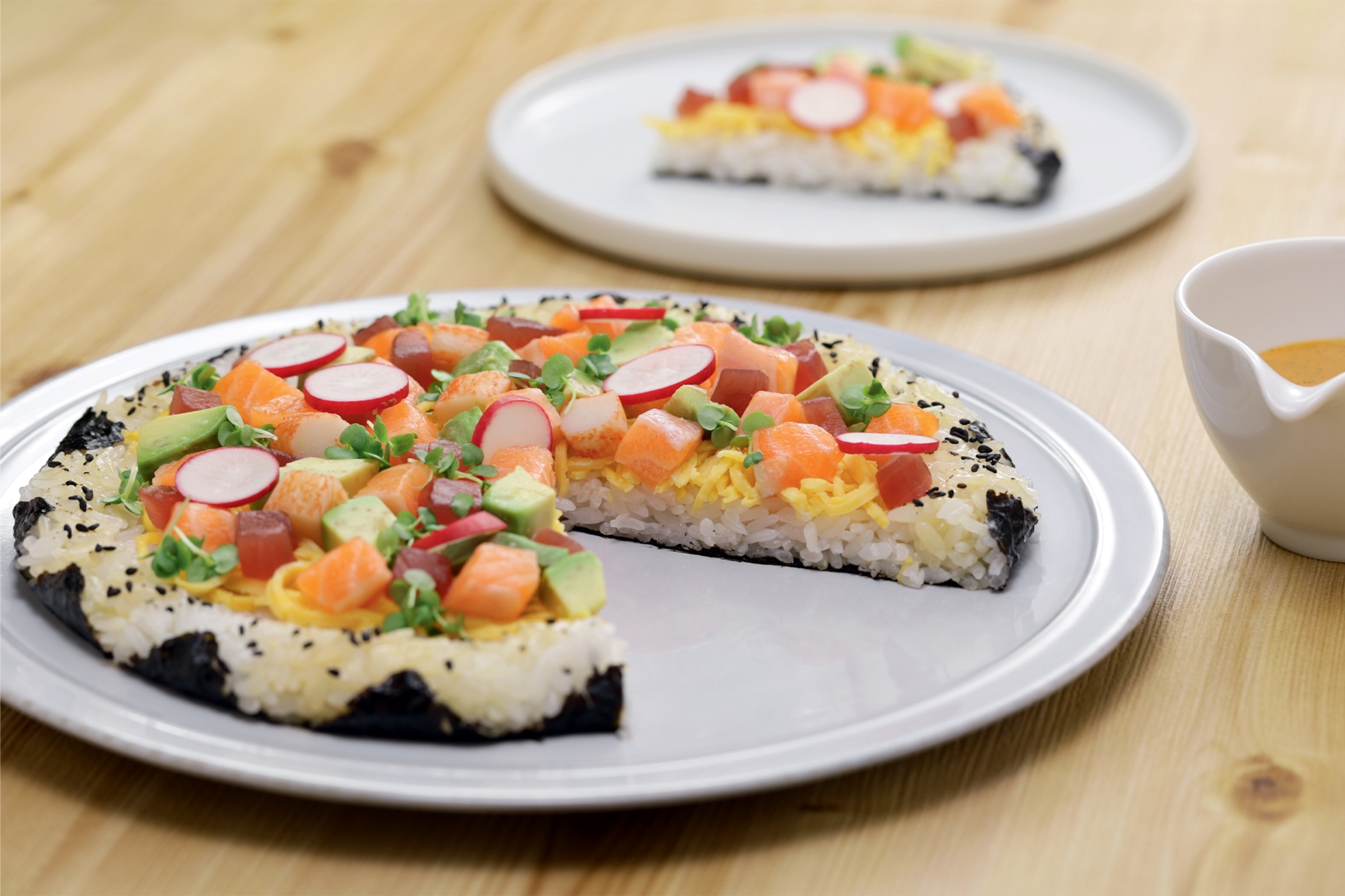 Sushi pizza